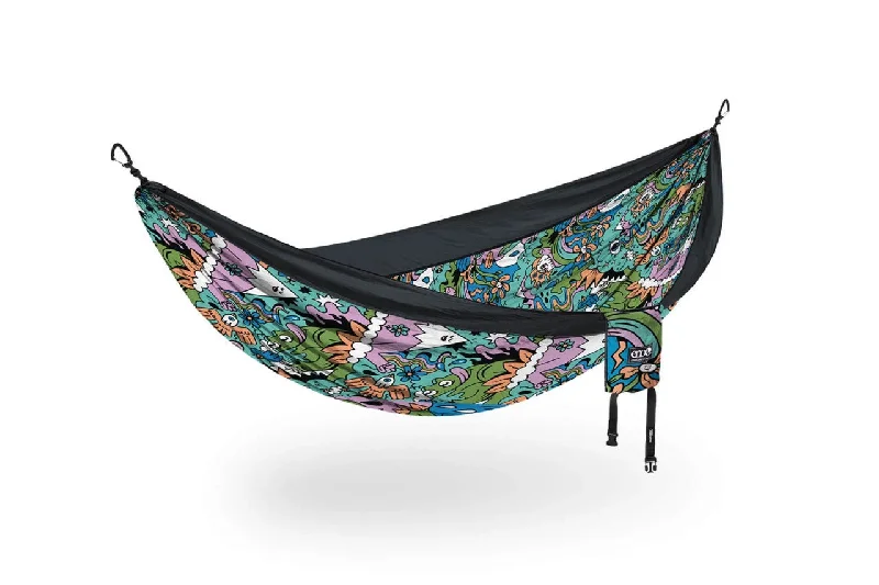 Waterproof camping ground sheet-DoubleNest Print Hammock