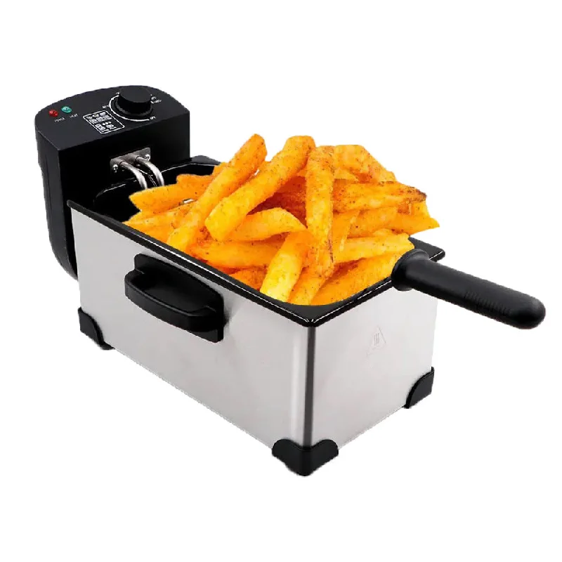 Compact camping grill stove-Household deep fryer, French fries, chicken chops, electric deep fryer, deep-fried dough sticks, electric stove