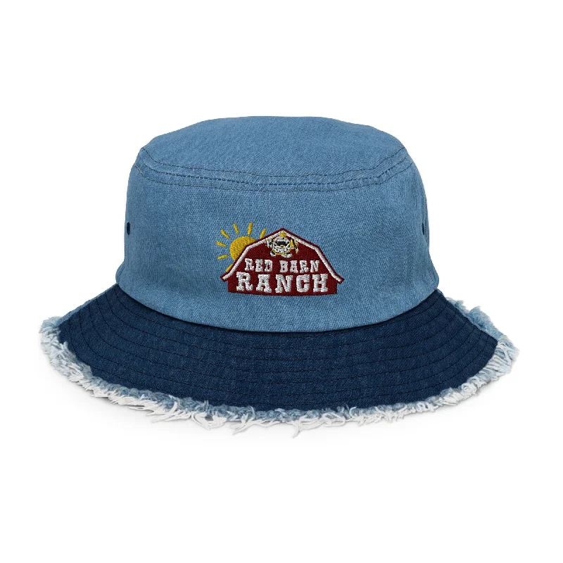 Ceramic camping water filter-Kids After Hours Distressed Denim Bucket Hat - Red Barn Ranch