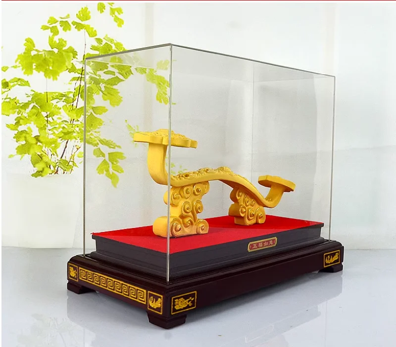 Dual-burner camping grill-Rongsha Golden Ruyi Decoration Wishing Birthday Opening, Moving into a New Home, Home Decoration, Wine Cabinet, Entrance, Office Decoration