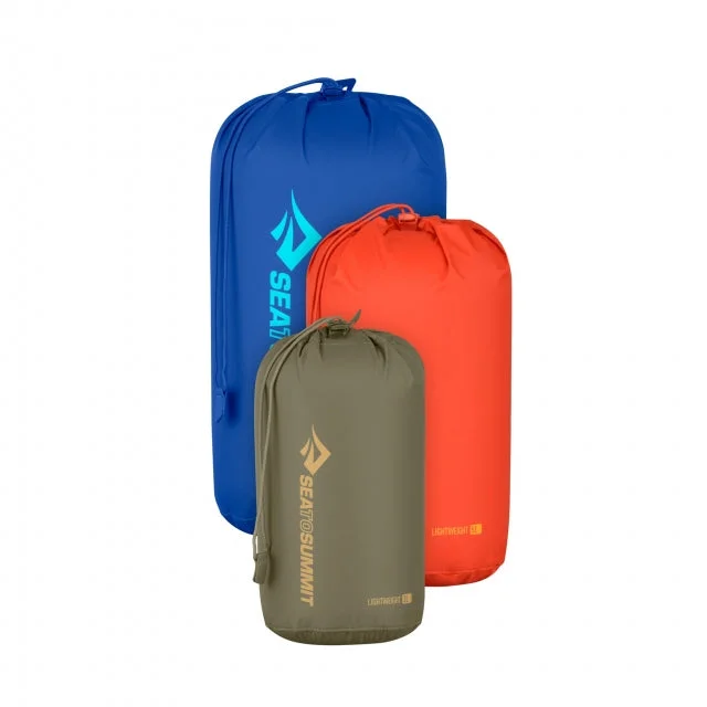 Windproof camping tent fly-Lightweight Stuff Sack Set Multi 3-sack [1] 3L Blue, [1] 5L Yellow, [1] 8L Orange