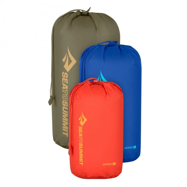 Foldable camping side station-Lightweight Stuff Sack Set Multi 3-sack [1] 5L Orange, [1] 8L Blue, [1] 13L Green