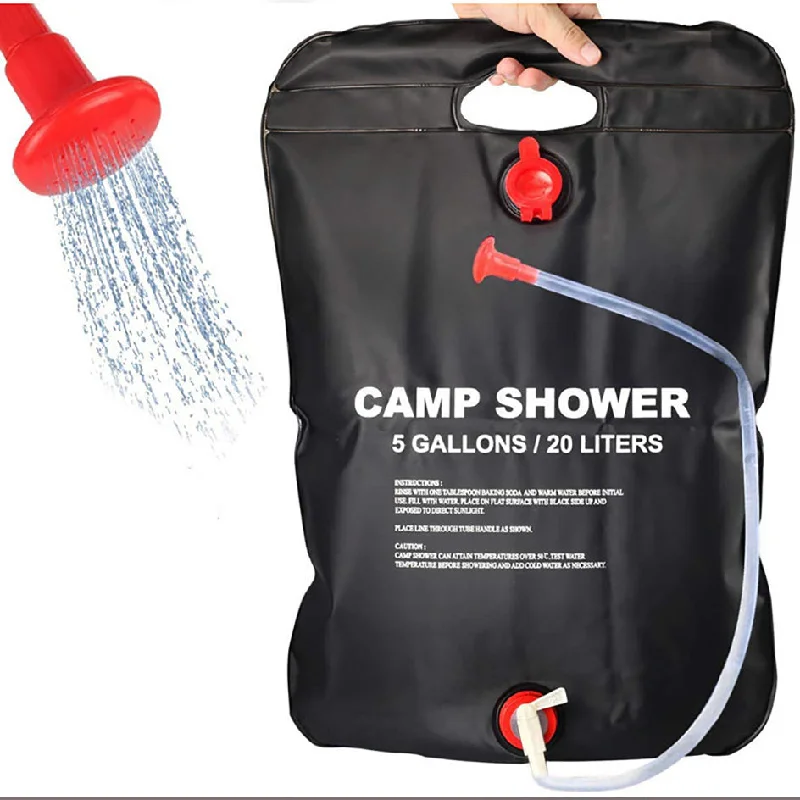 Double-wall camping rainfly-20L Camp Shower Bag Solar Energy Heated