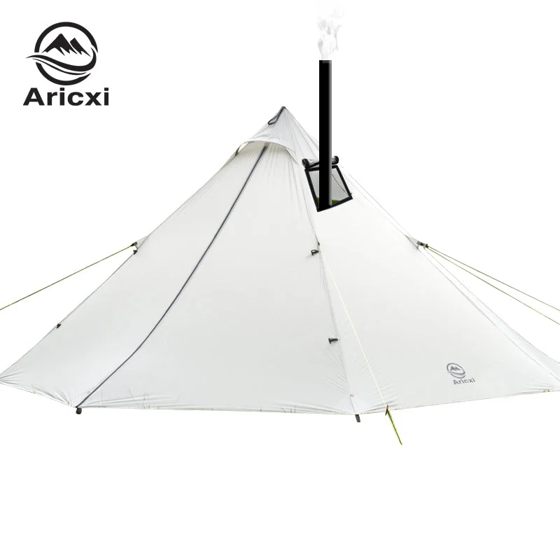 Handheld camping water filter-3-4 Person Ultralight 20D Rod less Pyramid Tent