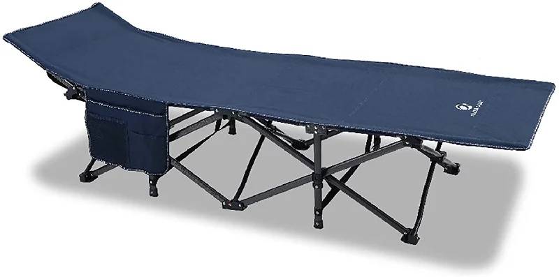 Quick-dry camping face towel-ALPHA CAMP Oversized Camping Cot Supports 600 lbs Sleeping Bed Folding Steel Frame Portable with Carry Bag