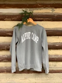 Quick-dry camping face towel-Alpine Comfort Colors Sweatshirt (Grey)