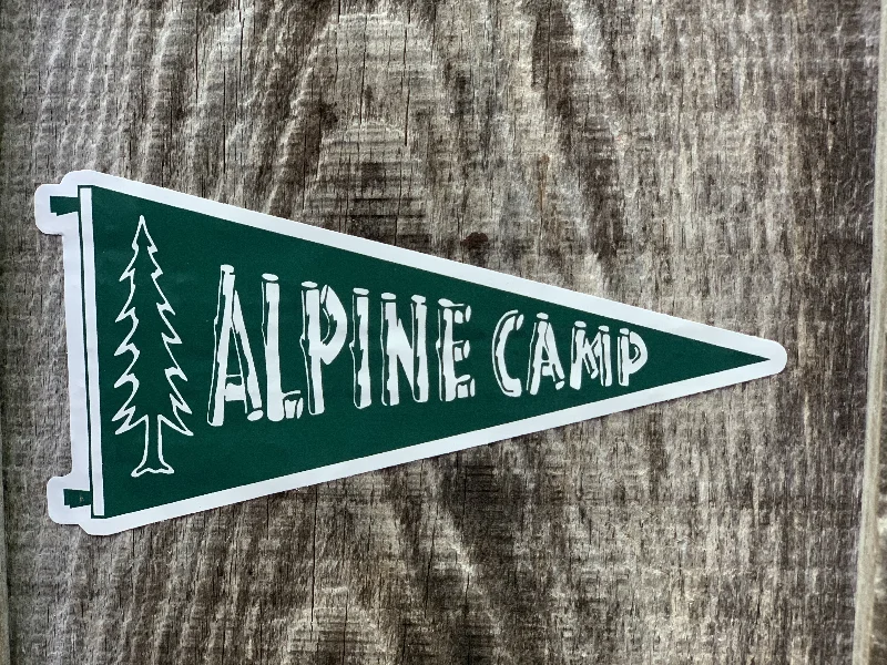 Inflatable camping sleep pillow-Stickers- Alpine Pennant