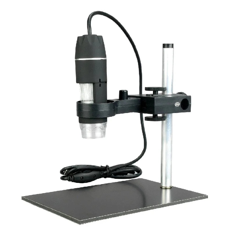 Gravity-fed camping water purifier-Amscope 10X-200X 0.3MP USB Digital Microscope with LED Illumination and Stand