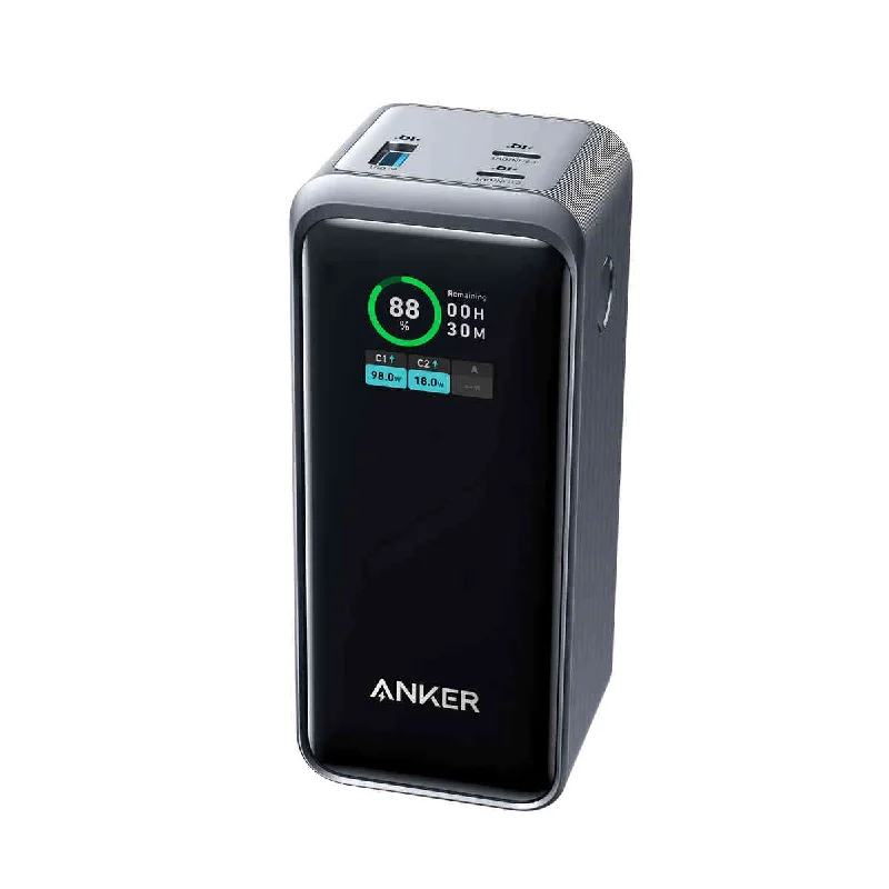 Padded camping air pillow-Anker Prime 20,000mAh Power Bank (200W) Series 7 - Black