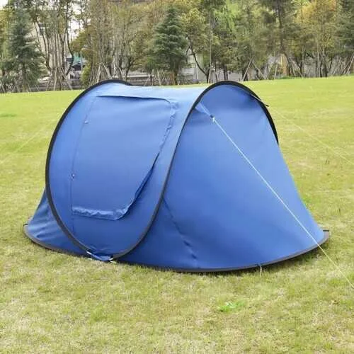 Gravity-fed camping water jug-Waterproof 2-3 Person Camping Tent-Dark Blue