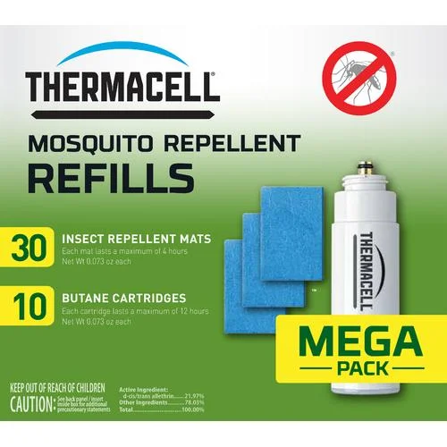 Extendable camping trekking pole-Thermacell Mega Pack Refill