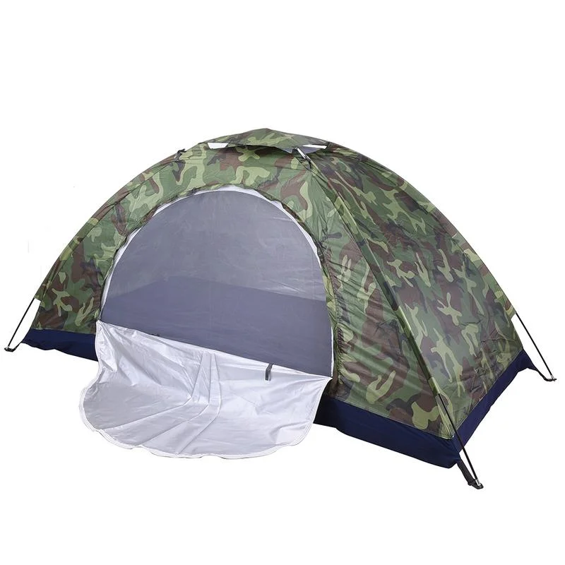 Dual-fuel camping stove grill-Camping Tent Camouflage Beach Tent Ultralight Outdoor Single Layer Military Tent Sun Shade Shelter Hiking Travel waterproof Tent