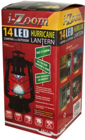 Extendable camping hike pole-Classic 14 LED Hurricane Lantern with Dimmer Switch