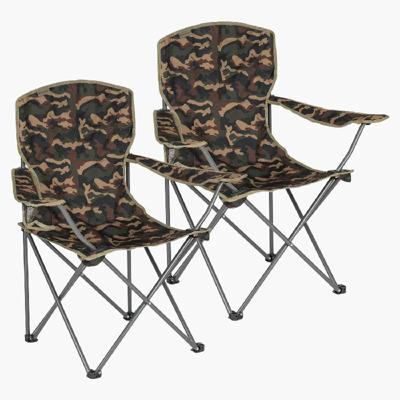 Rechargeable camping spot light-Stirling Camping Chair, 2 Pack, Camo