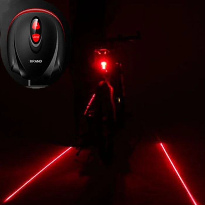 Compact camping sleep mattress-Cycling Bike Bicycle 2 Laser Projector Red Lamps Beam and 3 LED Rear Tail Lights