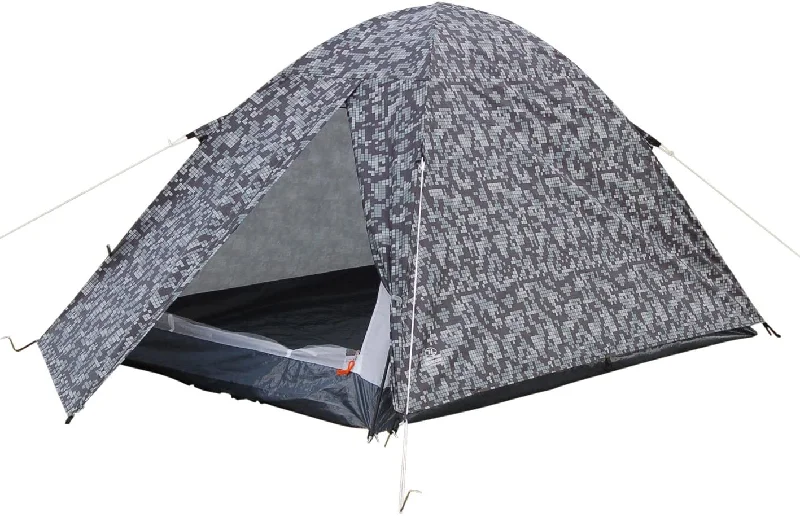 Collapsible camping trek stick-Camo tent with flysheet 2 person