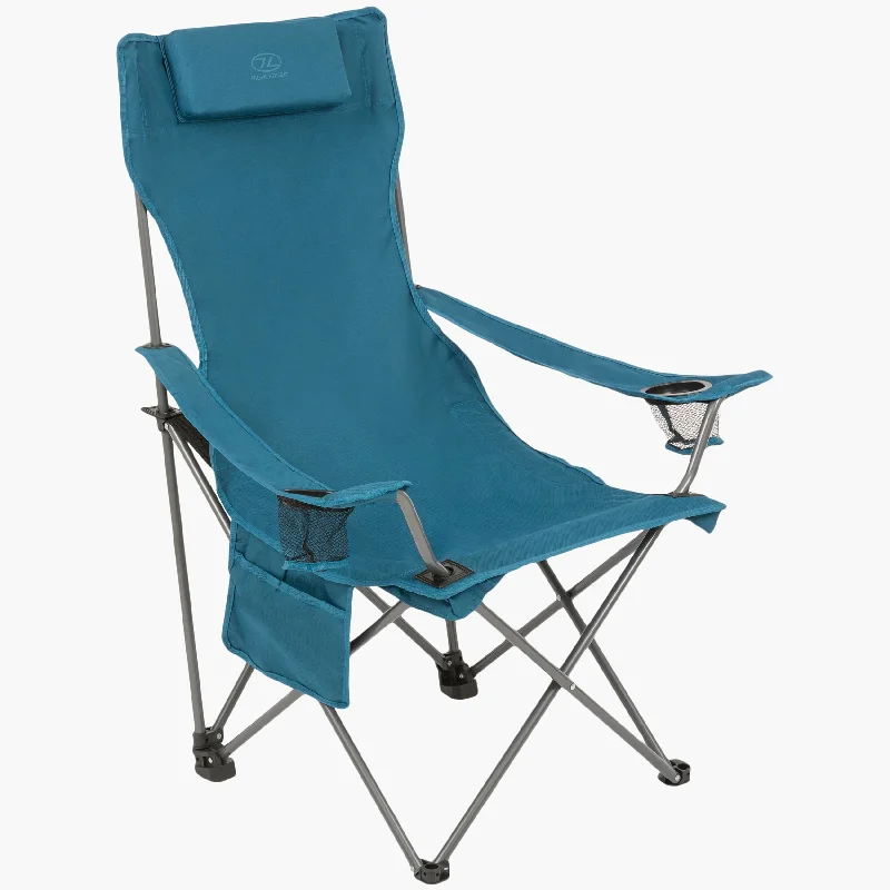 Rolling camping cooler bag-Duart Camping Chair, Marine Blue