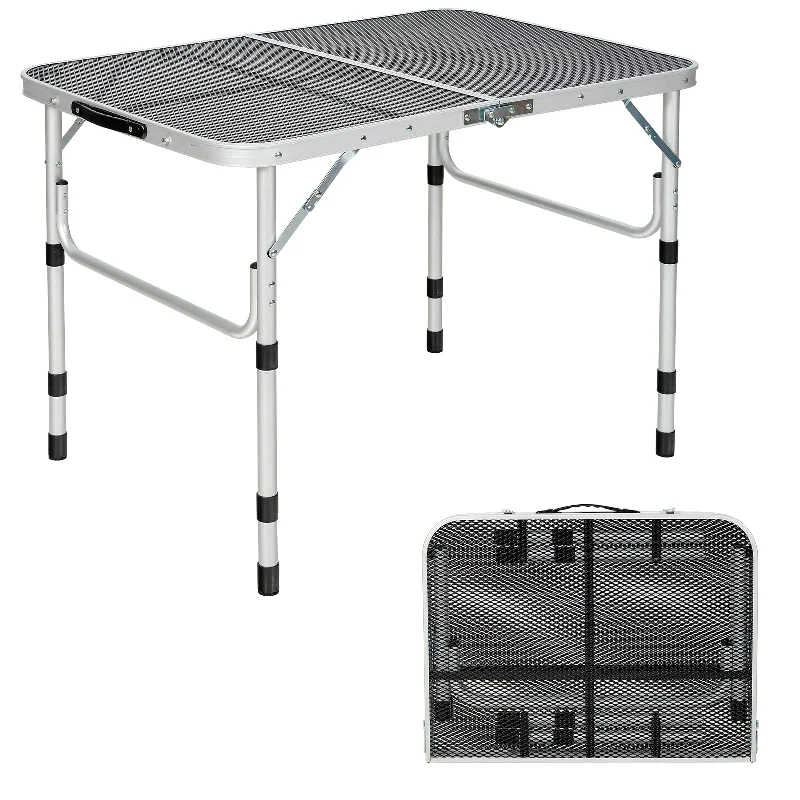 Adjustable camping LED light-Folding Camping Table, Portable Picnic Table