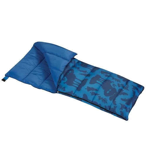 Folding camping gas grill-Wenzel Boys Moose Sleeping Bag 40 Degree Short Right Handed