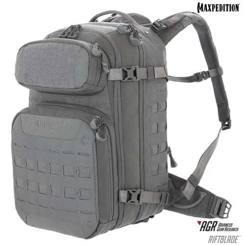 Rechargeable camping task beam-Maxpedition RIFTBLADE CCW-Enabled Backpack Gray