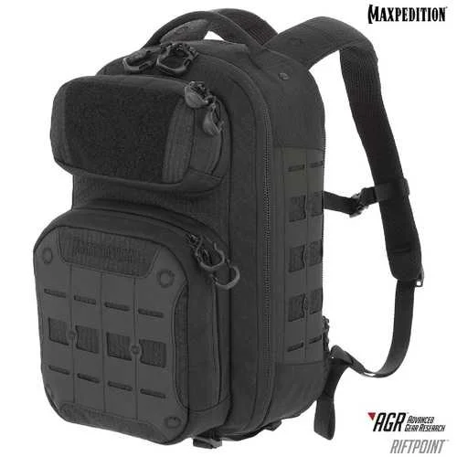 Rolling camping cooler backpack-Maxpedition RIFTPOINT CCW-Enabled Backpack Black