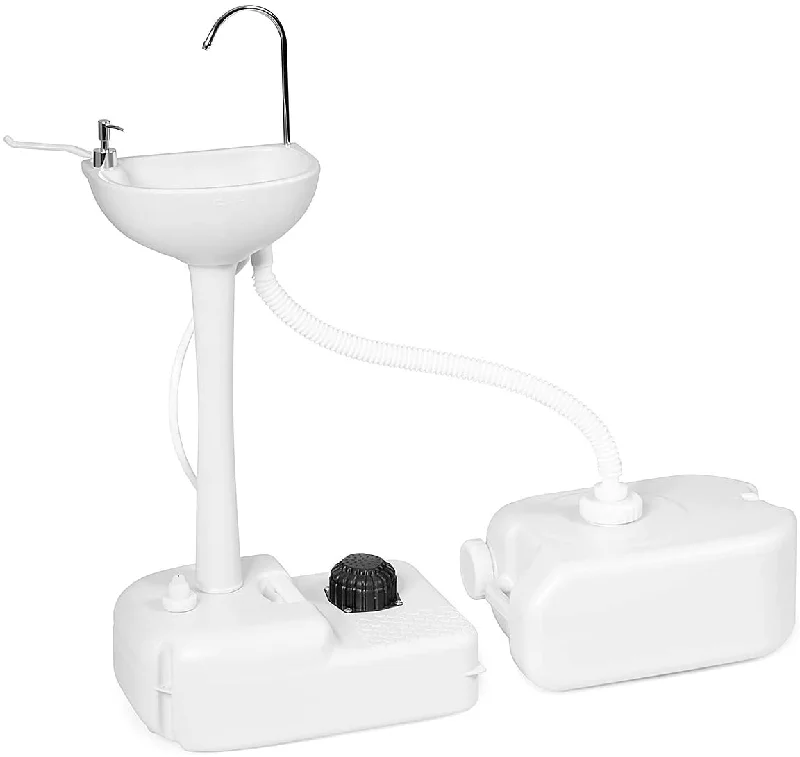 Quick-dry camping hand towel-Hand Washing Station Portable Hand Sink W/Wheels