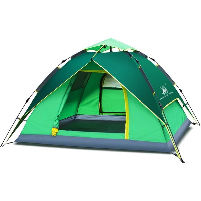 Padded camping sleeping pad-Hydraulic Automatic Windproof Waterproof Double Layer Tent