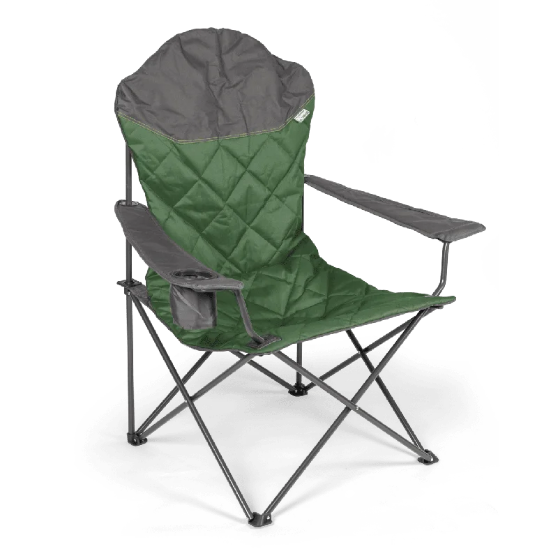 Dual-fuel camping stove grill-Kampa XL High Back Chair Fern