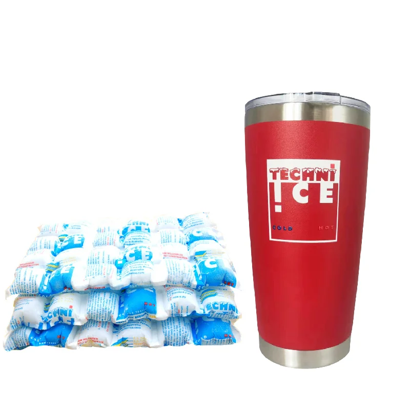 Microfiber camping bath towel-New 2024 Model Techni Ice 600ml (20 oz.) Tumbler Red Stainless Steel 6 Years Warranty + 3 Techni Ice Reusable Dry Ice Packs *FRESH STOCK JUST ARRIVED