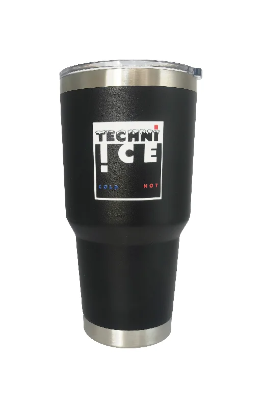 Portable camping dining station-New 2024 Model Techni Ice 900ml (30 oz.) Tumbler Black Stainless Steel 6 Years Warranty *FRESH STOCK JUST ARRIVED