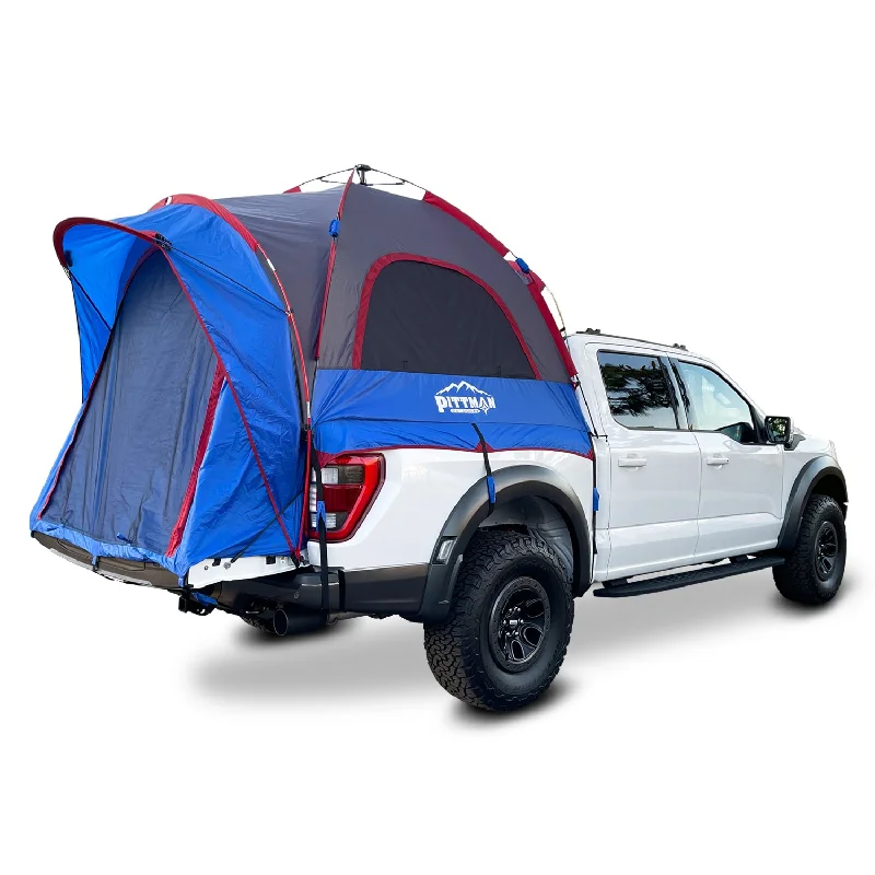 Soft camping cooler backpack-Pittman Outdoors Easy-Up Truck Bed Tent for Full Size 5.5'-5.8' Beds