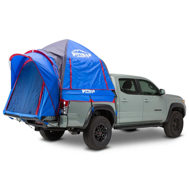 Solar-powered camping head light-Pittman Outdoors Easy-Up Truck Bed Tent for Mid Size 5.0'-5.2' Bed