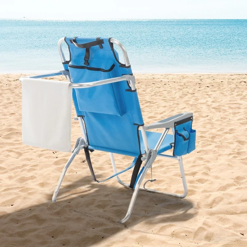 Rechargeable camping beam light-Portable Heightened Oxford Cloth Folding Beach Chair