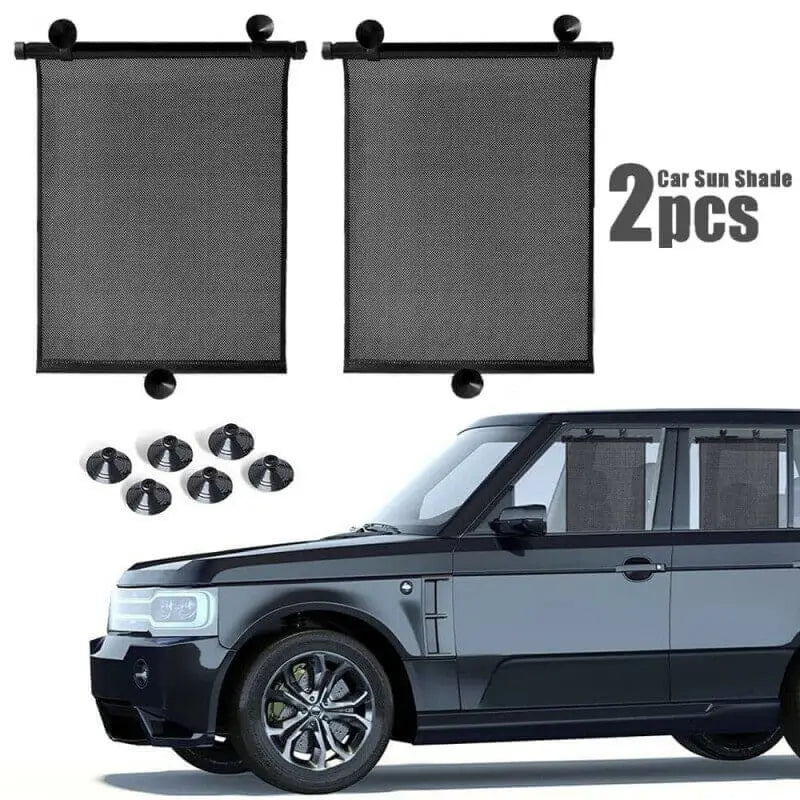 Padded camping sleep mattress-Retractable Car Side Window Sun Shade