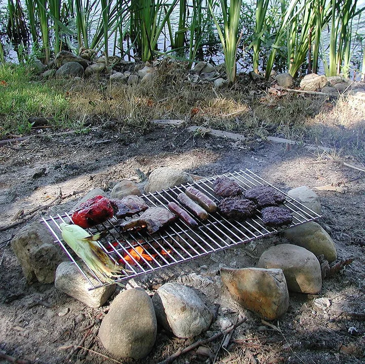 Reflective camping tarp stakes-Rome Large Pioneer Grill Grate