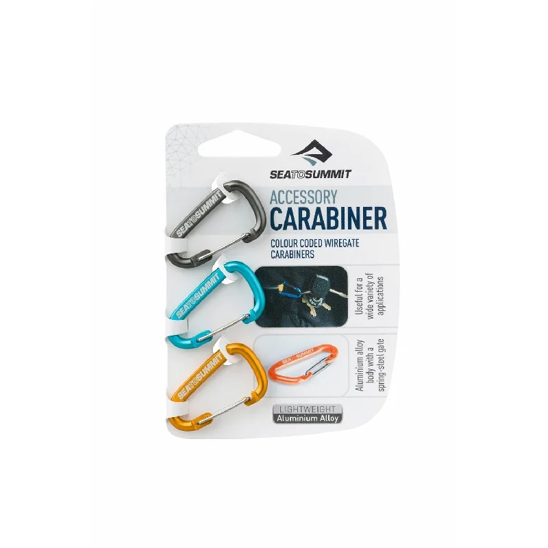 Hard-sided camping cooler-Sea to Summit Accessory Carabiner Set (3pc)