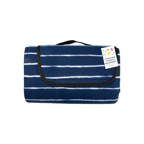 Breathable camping rain tarp-Sunny Days Striped Picnic Blanket