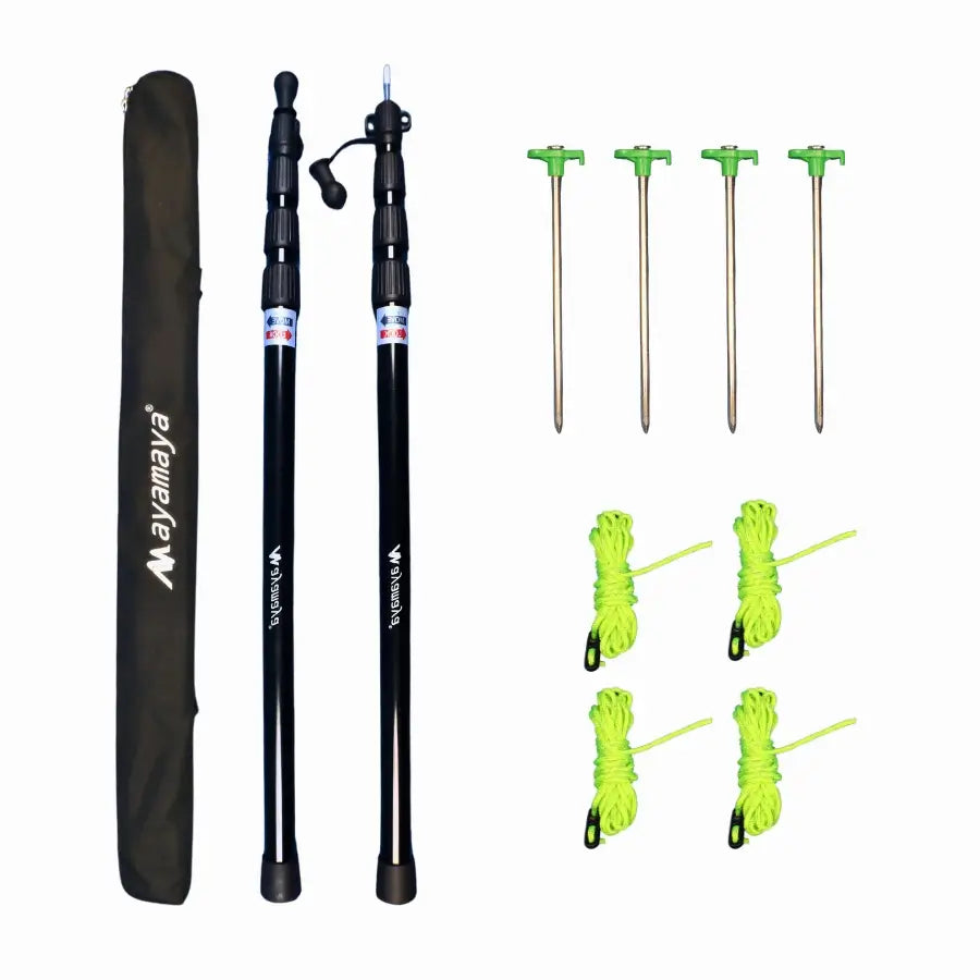 Windproof camping rainfly-Tarp Master Pro Pole Set