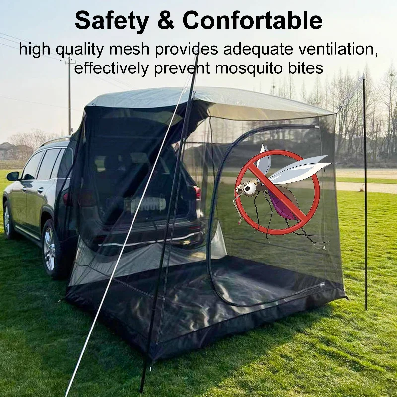 Heavy duty camping tarp pegs-Portable car tent anti-mosquito