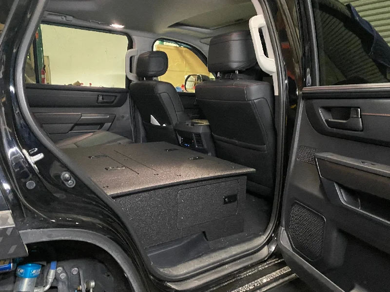 Compact camping water purifier-Toyota - Sequoia - 2023-Present - 3rd Gen - Explore Series - Seat Delete Plate System - Second Row with Captain's Chairs