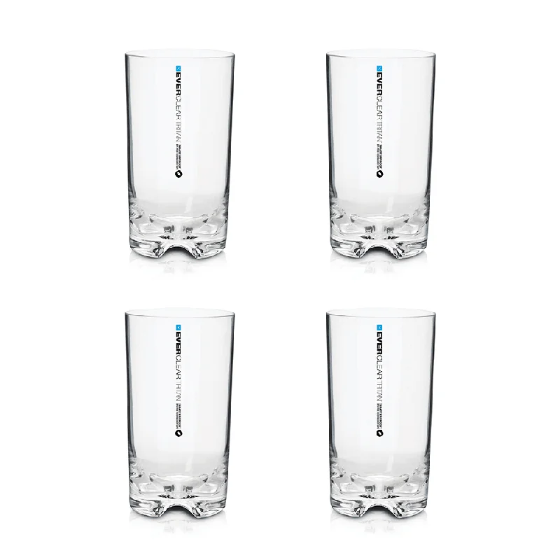 Lightweight camping picnic table-Tritan Highball Tumbler 415ml 4 Pack