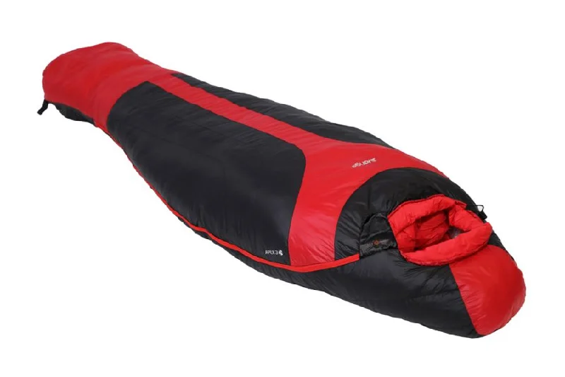 Fleece-lined camping sleep bag-Vango Apex 3 Harissa Sleeping Bag