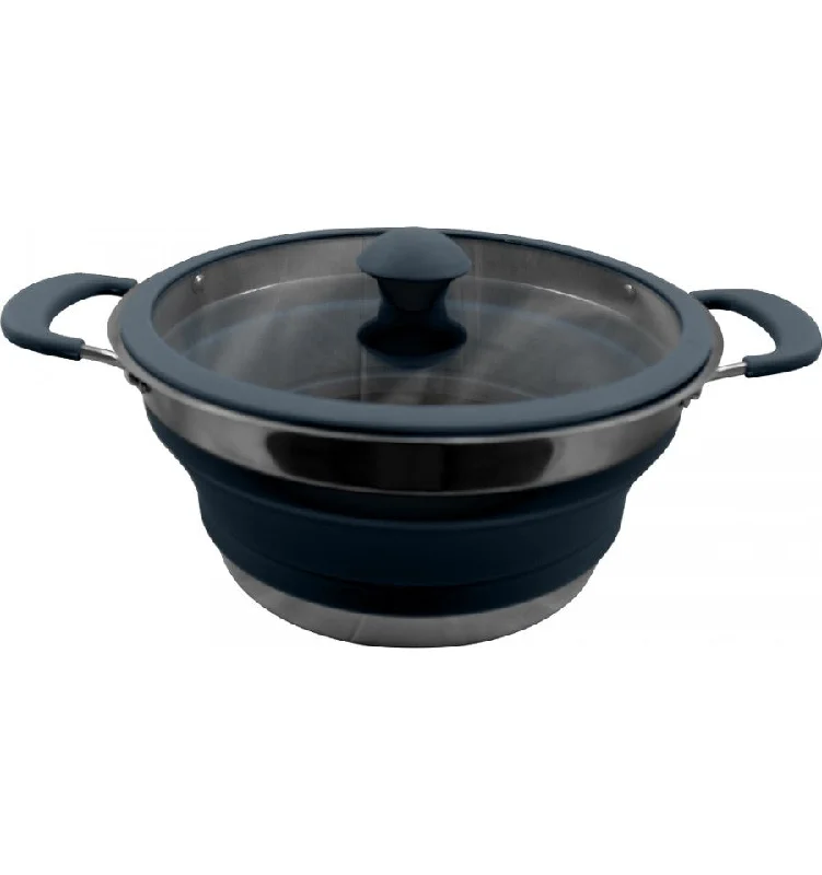 Compact camping stove burner-Vango Cuisine 3L Non-Stick Casserole - Deep Grey