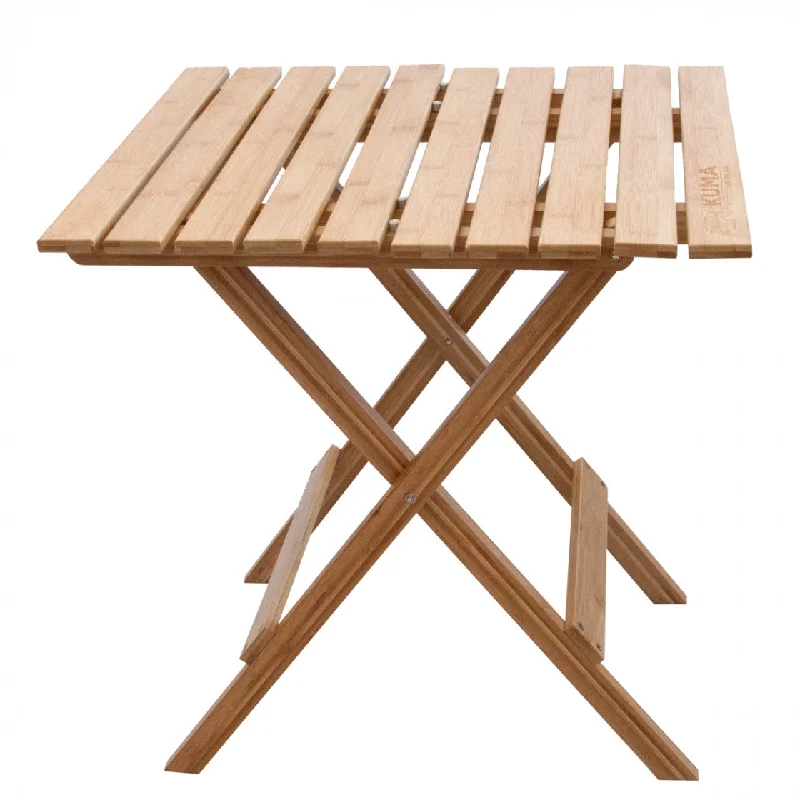 Rust-resistant camping pegs-Yoho Bamboo Table