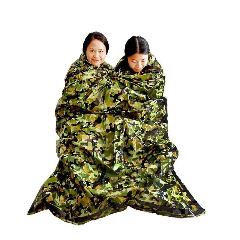 Portable camping water purifier-Camouflage Emergency Sleeping Bag