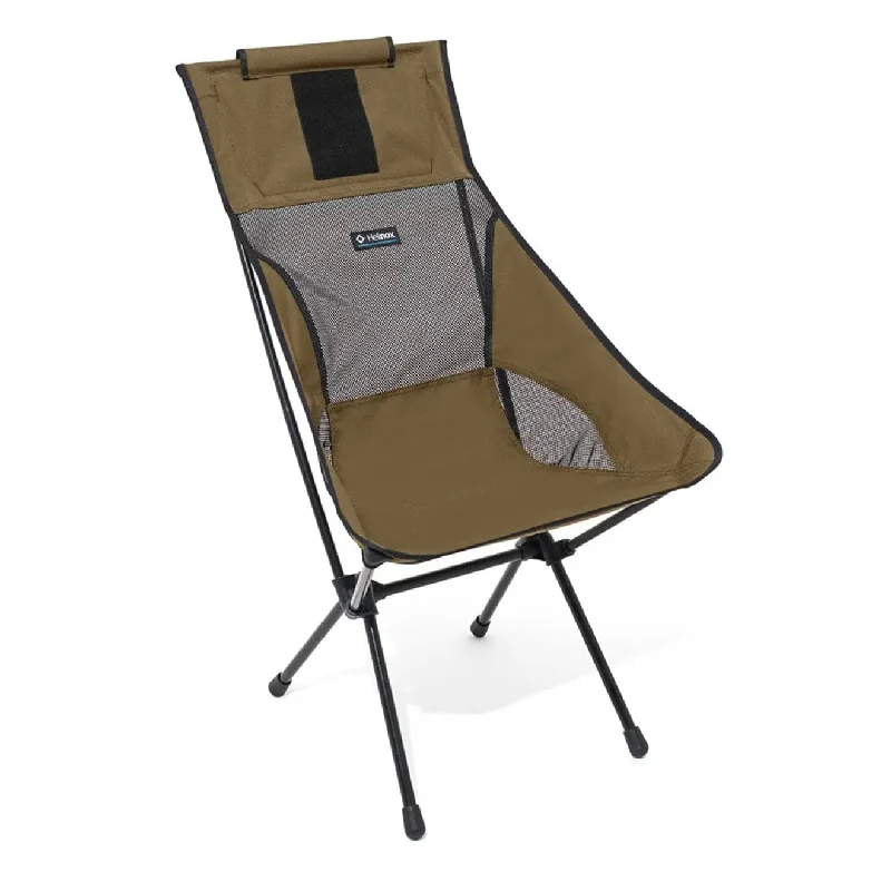 Wind-resistant camping tent-Helinox Sunset Chair Coyote Tan