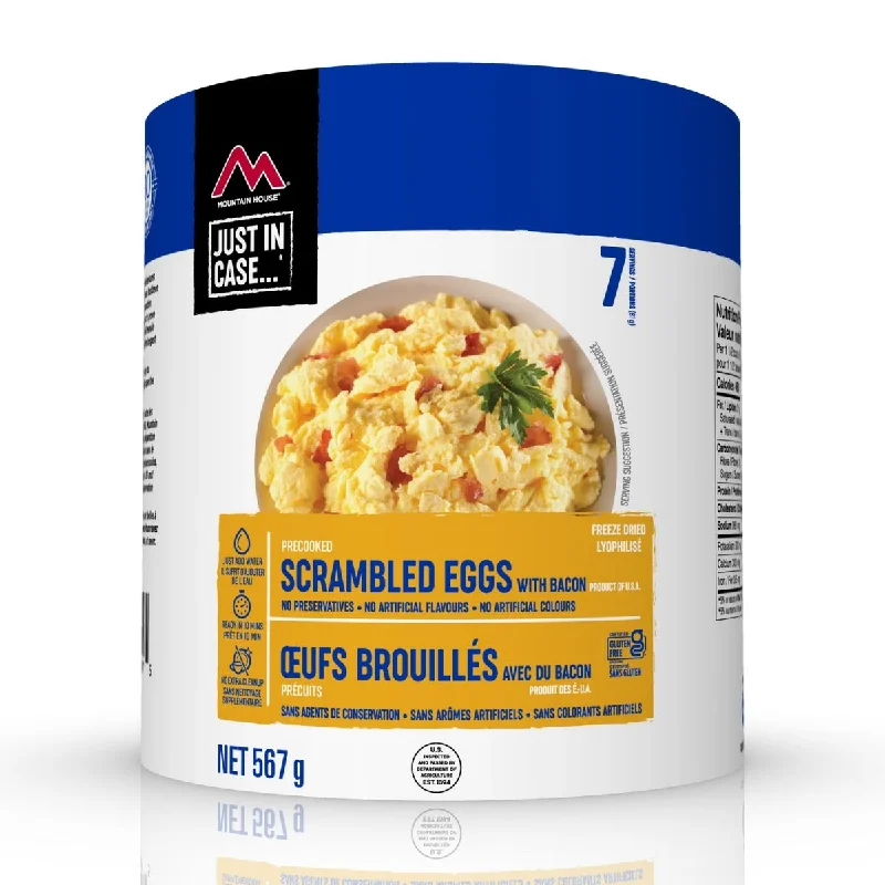 Weatherproof camping tarp stakes-Mountain House Scrambled Eggs with Bacon #10 Can - Gluten Free