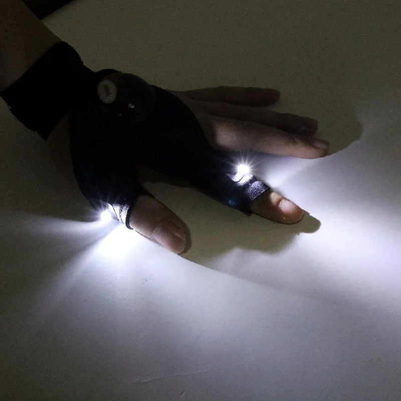 Lightweight camping cook pot-Repairing Finger Light LED Glove