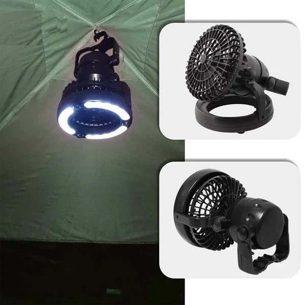 Reflective camping tent ropes-Tent LED Light With Ceiling Fan