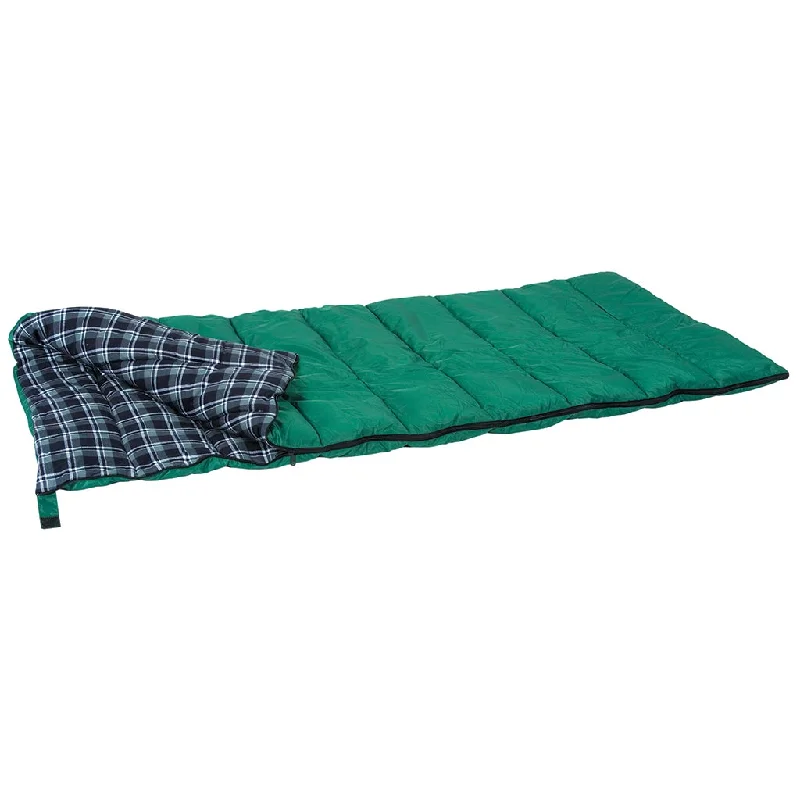 Compact camping hammock-Weekender 4 Lb- Rectangular Sleeping Bag - 33 In X 75 In - Green